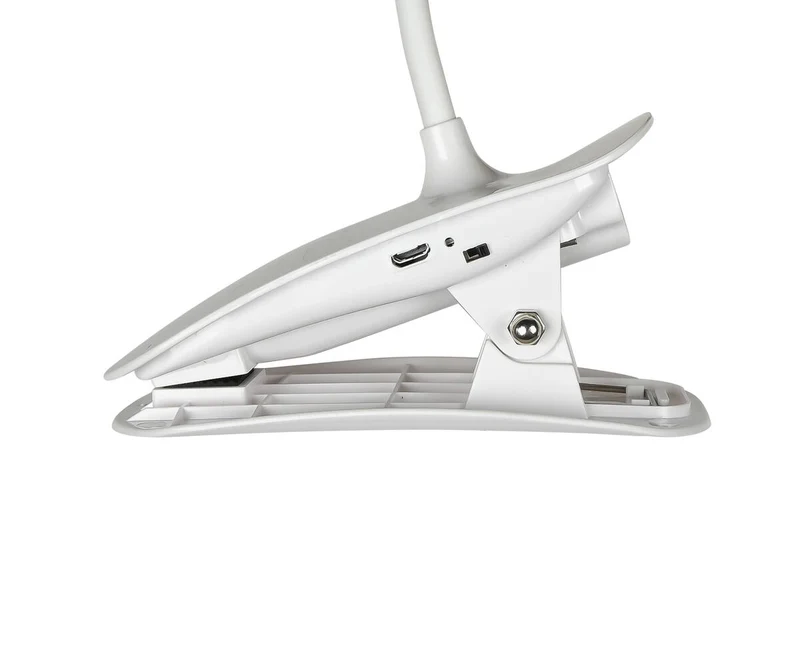 LED-Klemmlampe 3W USB-aufladbar, dimmbar für Lesen und Arbeitsplatz