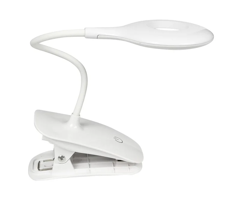 LED-Klemmlampe 3W USB-aufladbar, dimmbar für Lesen und Arbeitsplatz