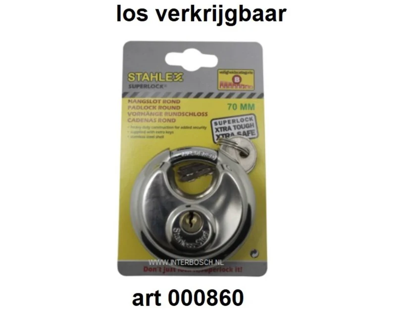 Kast-Diebstahlsicherung: Verstellbar, verzinkter Stahl, 215x107x109 mm.