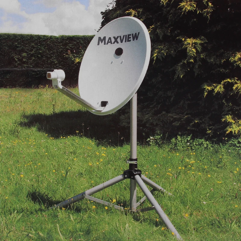 Sat Stativ Alu Maxview, teleskopierbar,mit Heringen,Wasserwaage, kleines Packmaß
