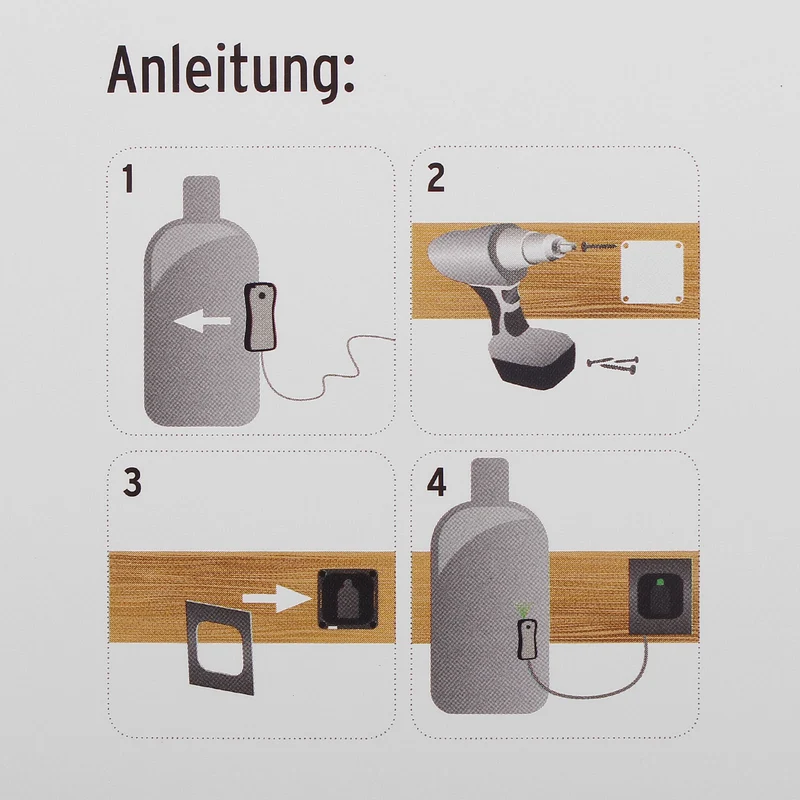 Gasflaschen Füllstandsanzeiger Gaslevel GL3001 inkl. Fernanzeige