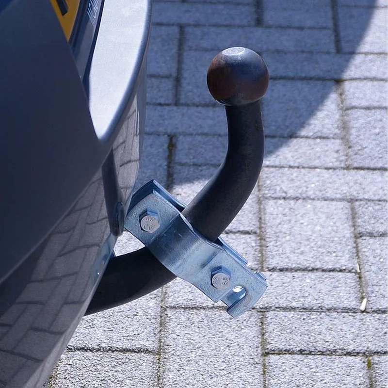 Halter für Anhängerabreisseil universal passend verzinkt + Abreisseil rot 100 cm