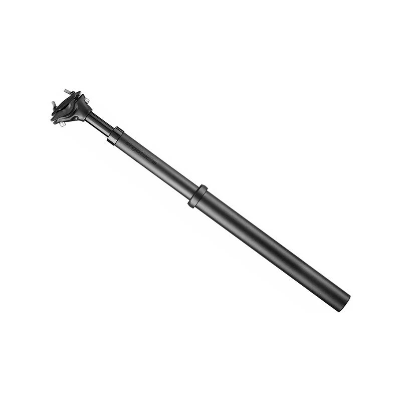 Gefederte Sattelstütze Ergotec SP-10.0 Vario 550mm 45mm 15mm Versatz Aluminium Schwarz