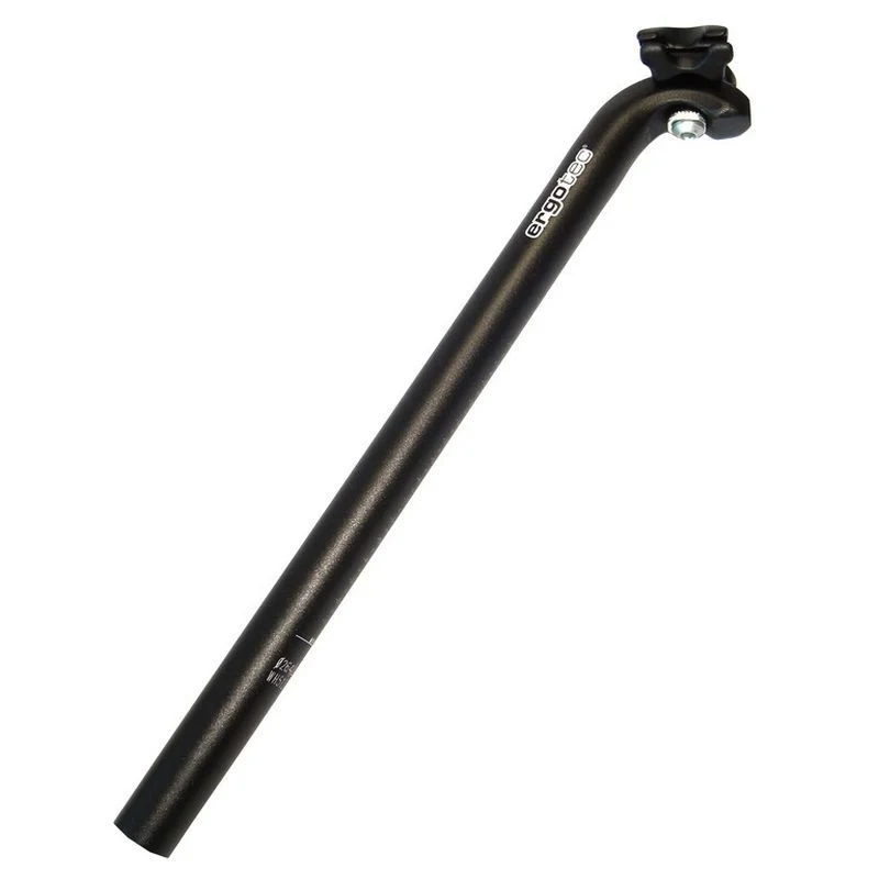 Sattelstütze Ergotec Patent Hook 400mm 25mm Versatz Aluminium Schwarz