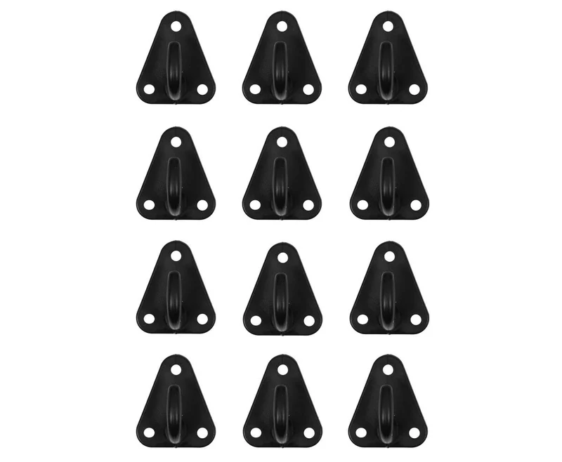 Anhängerhaken-Set 12-tlg. - 43x37 mm Kunststoff, inkl. 36 Schrauben