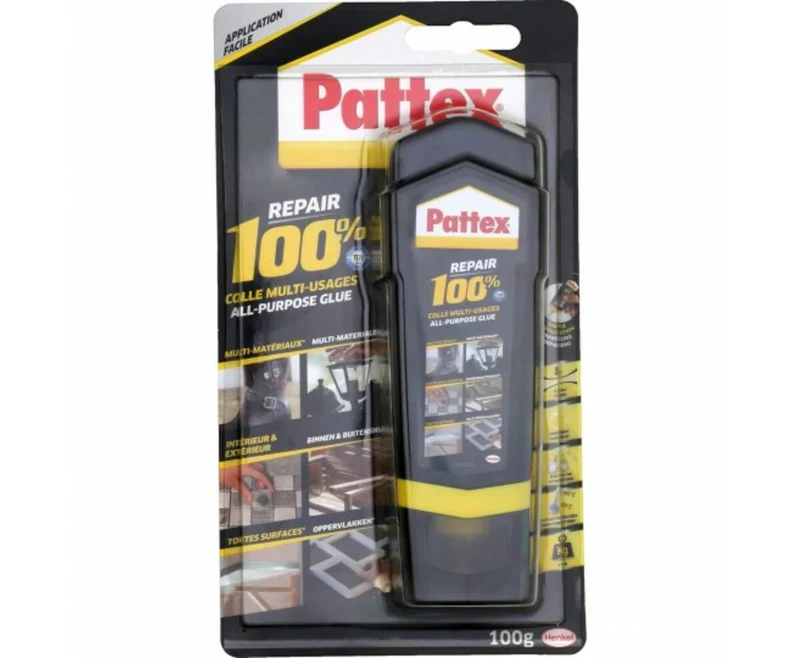 Pattex 100% Kleber 100g: Starke Haftung auf Holz, Metall, Glas.
