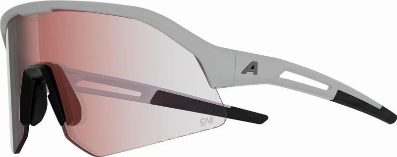 Alpina Sonic HR M QV Sportbrille white matt/quattro/variofl.mirror+ rainb. one size
