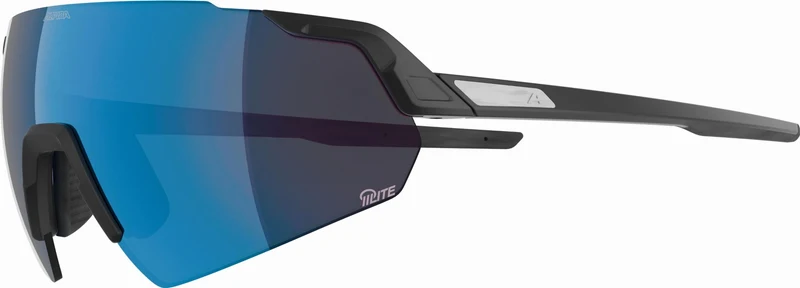 Alpina Turbo Air Q-Lite Sportbrille black matt/mirror blue one size