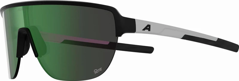 Alpina Ram 2.0 Q-Lite Sportbrille black-white matt/mirror green one size