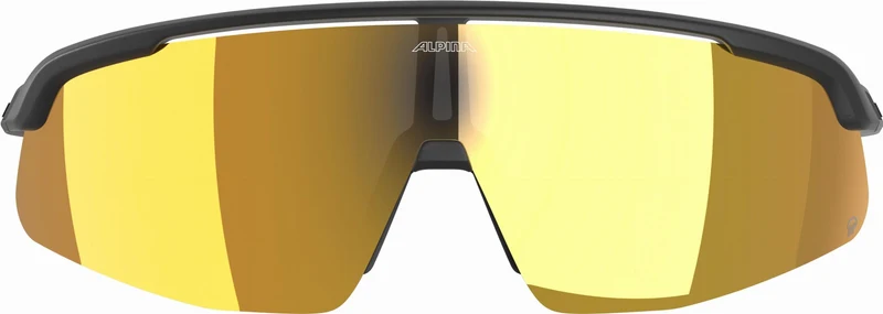 Alpina Turbo Pro S Q Sportbrille black/gold mirror one size