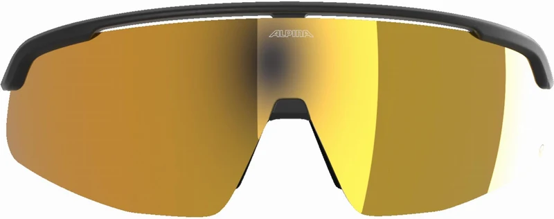 Alpina Turbo Pro Q Sportbrille black/gold mirror one size