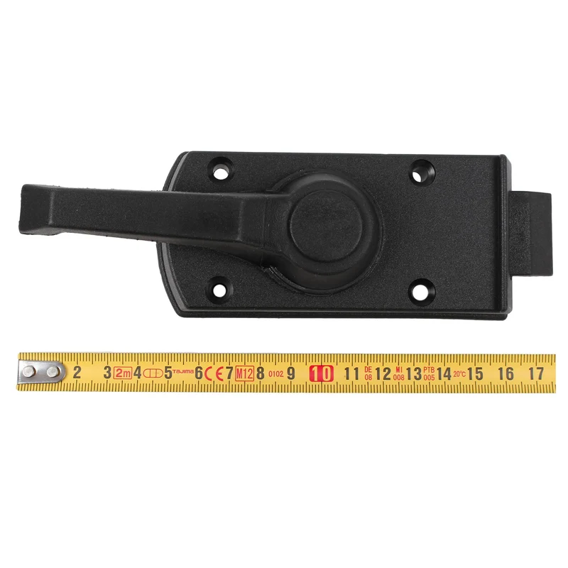 Türschloss komplett für Wohnwagen inkl. Schlüssel 25-35 mm Wandstärke schwarz