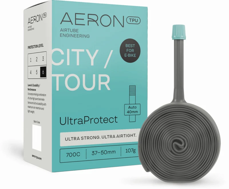 Aeron/TPU City/Tour - UltraProtect 37-50 mm Schlauch 28" black Ventil AV 40 mm