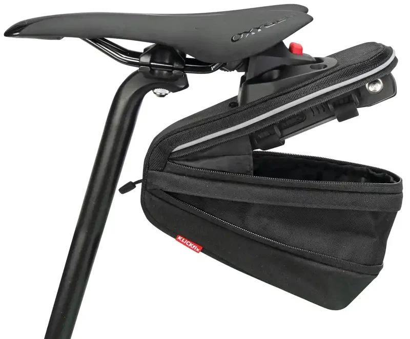 KLICKfix Bikepack Sport Expandable Satteltasche schwarz 2 L