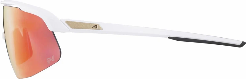 Alpina Turbo Pro S QV Sportbrille white matt/mirror rainbow one size