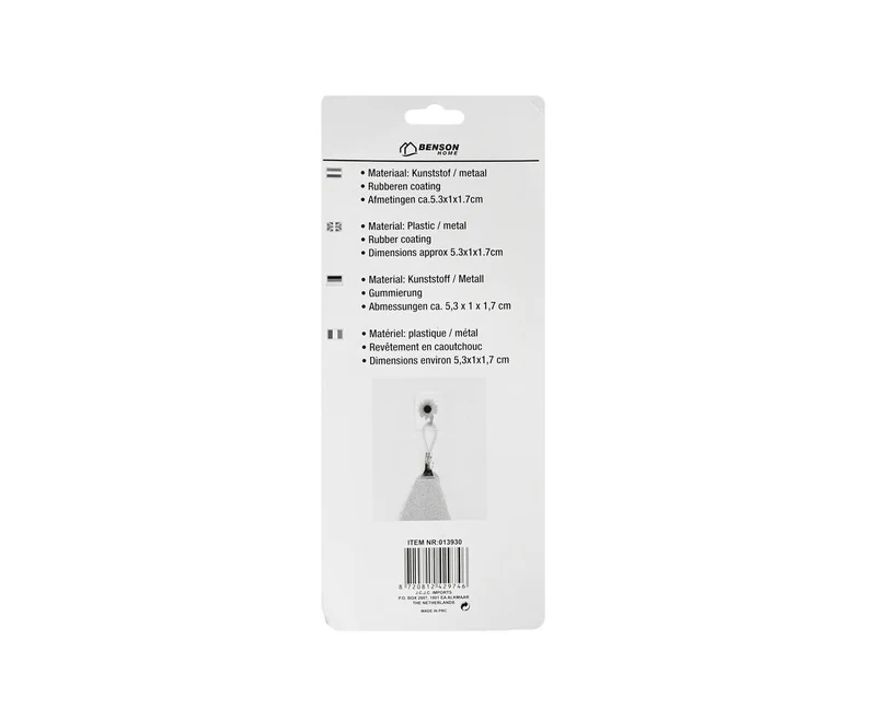 Grau/Schwarz Handtuchklammern 15-tlg., Kunststoff/Metall, 5,3x1x1,7cm