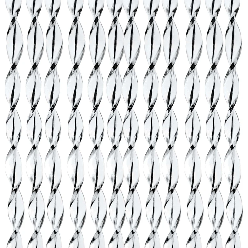 Vorhang Sara, 100% PVC, 60x190 cm, weiß/schwarz