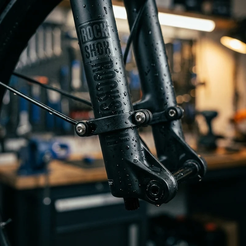 SKS Federgabeladapter gewinkelt für RockShox und Suntour, ideal zur Schutzblechmontage an M5-Gewinde, passend für 4mm Streben, robust und langlebig