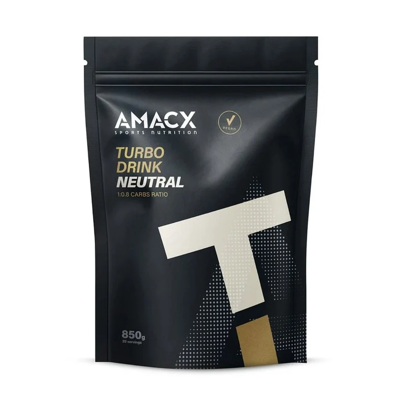 Energiegetränk-Pulver Amacx Turbo Drink Neutral 850g Schwarz