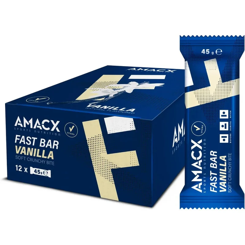 Energieriegel Amacx Fast Bar Vanille Box 12stk Blau