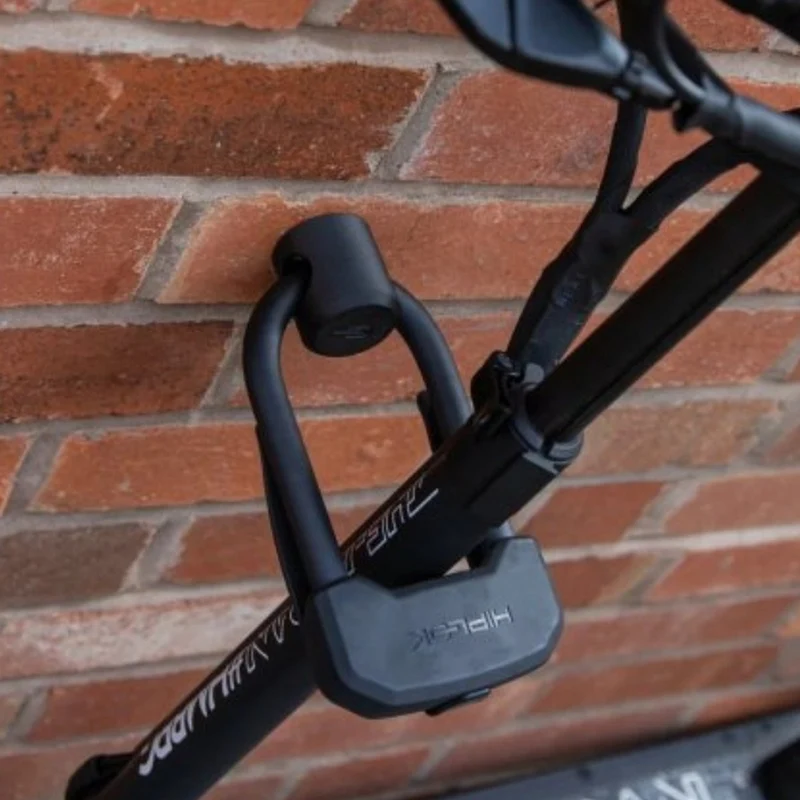 Ancre noire pour vélo avec fixation au mur Ankr mini Hiplok