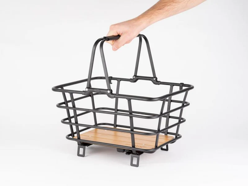 AtranVelo Fahrradzubehör Fahrradkorb Epic Shopper mit AVS-System schwarz 29x40x20 cm - Anhänger