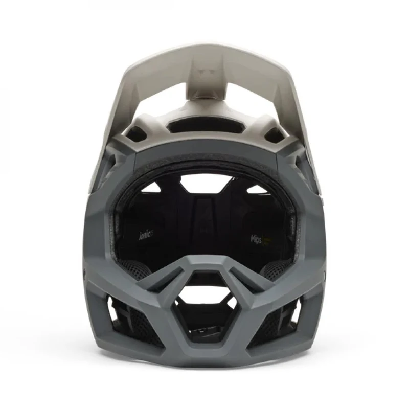 Fox Proframe RS Sol Full-Face MTB-Helm Vintage White Gr.L (59-63cm) - MIPS Integra Split, BOA, Fidlock, GoPro-Mount