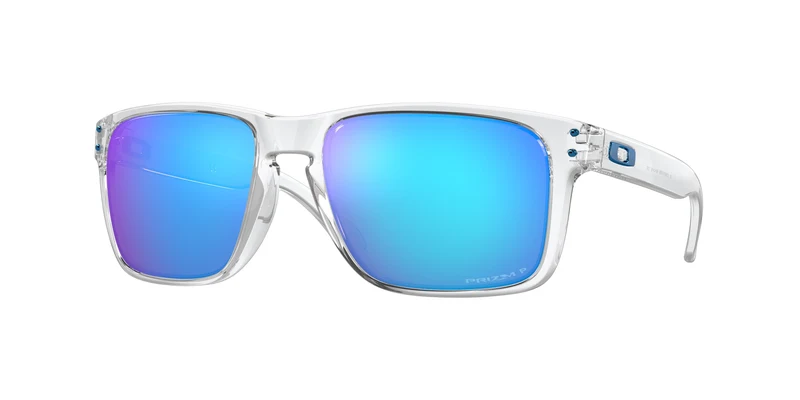 Oakley Holbrook XL Sonnenbrille Transparent Poliert Gläser Prizm Sapphire Polarized