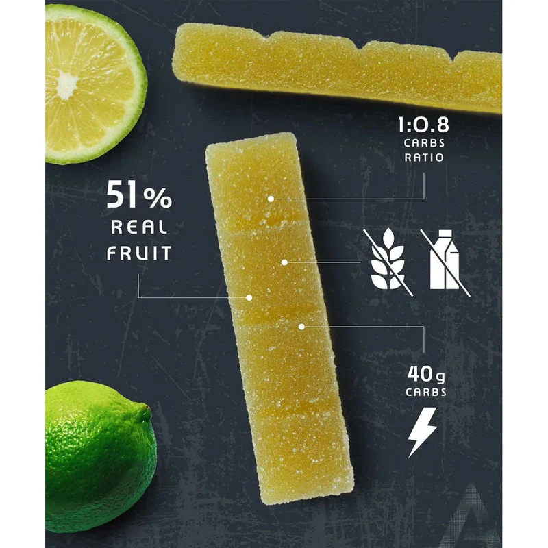 Energiegummis Amacx Turbo Fruit Chew Zitrus Box 12stk Grün