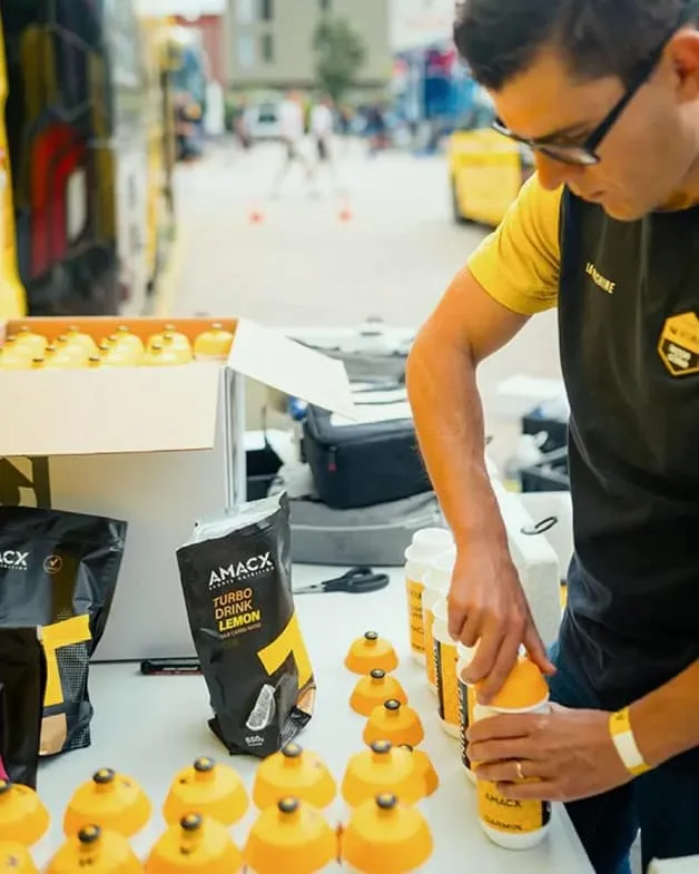 Energiegetränk-Pulver Amacx Turbo Drink Zitrone 850g Transparent