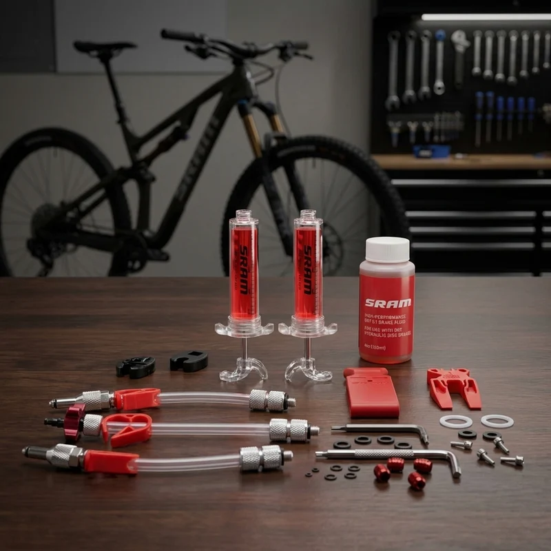 Scheibenbremsen Entlüftungs-Kit SRAM Pro V2 inkl. DOT5.1 Flüssigkeit