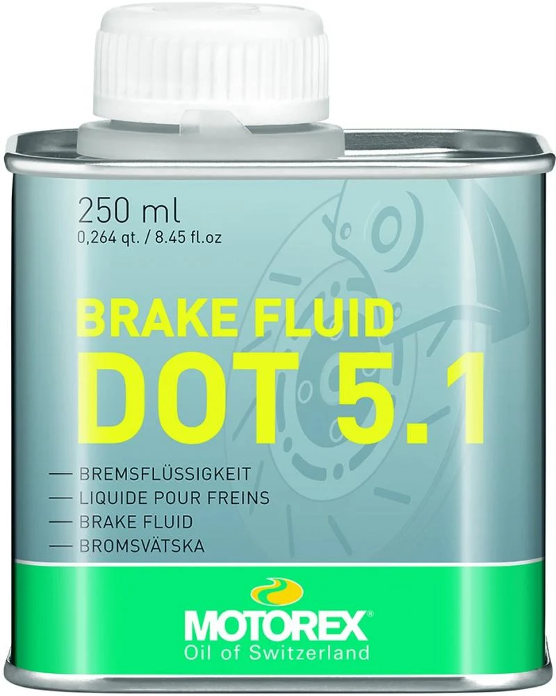 MOTOREX Bremsflüssigkeit BRAKE FLUID DOT 5.1 250 ml - Nasssiedepunkt 180 °C für maximale Sicherheit