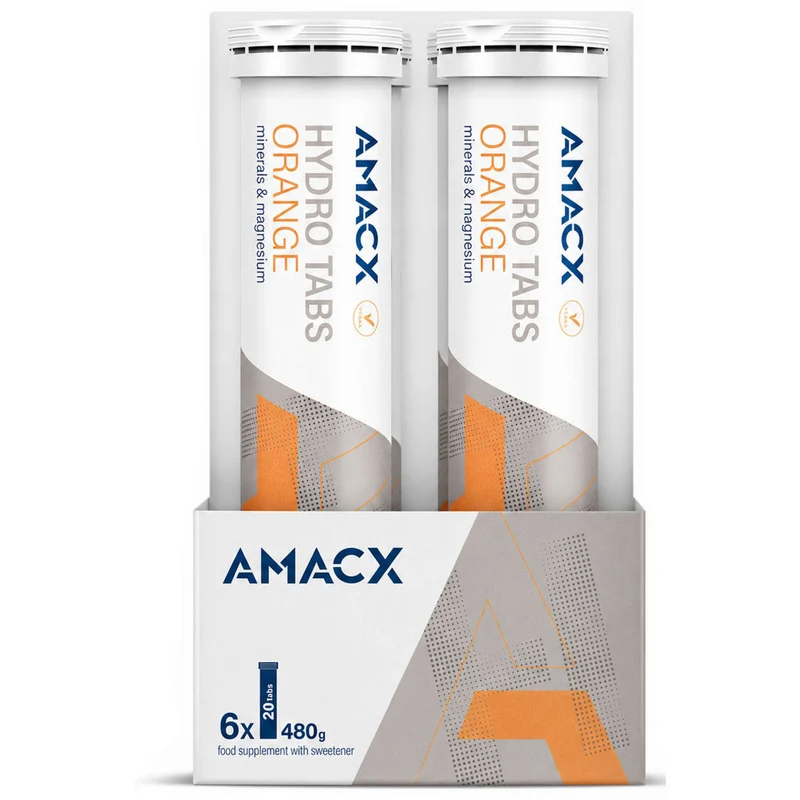Hydrationstabletten Amacx Hydro Tabs Orange Pack 6stk Transparent