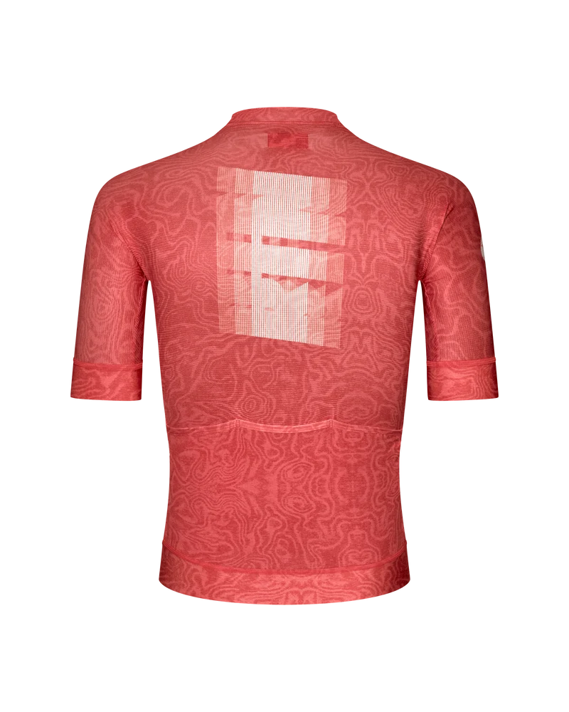 Pas Normal Studios Kurzarm Trikot Mechanism Logo Herren AOP RTN Classic Red