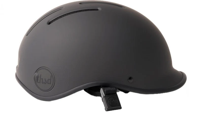 Thousand Heritage 2.0 Fahrradhelm Stealth Black S (54 - 57 cm) - stilvoller Urban-Helm mit Magnetverschluss, Belüftung, abnehmbares Visier