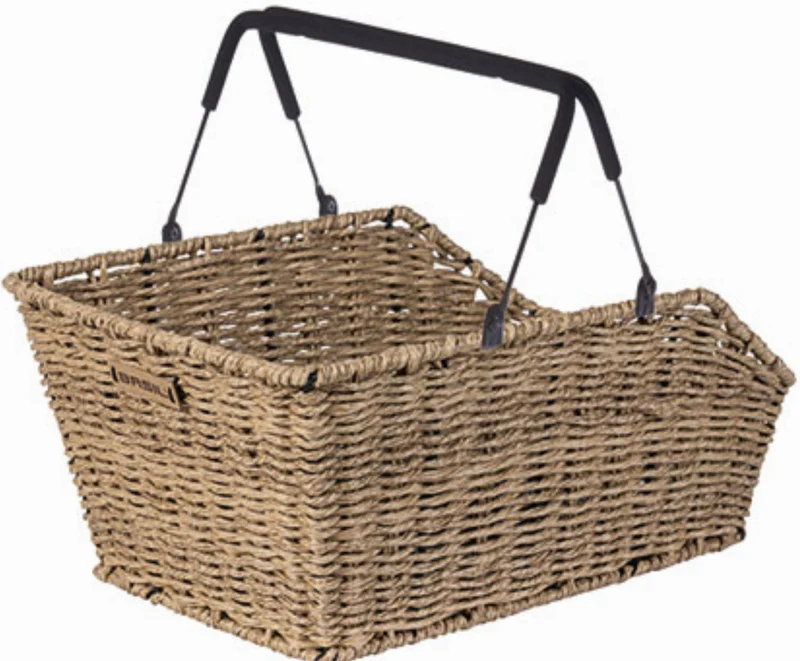 Basil Cento Rattan Look Mik Gepäckträgerkorb seagrass