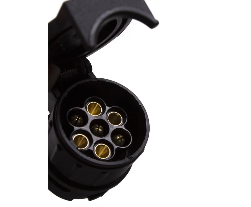 Kompakter 13- auf 7-poliger Steckeradapter, ideal für Anhänger