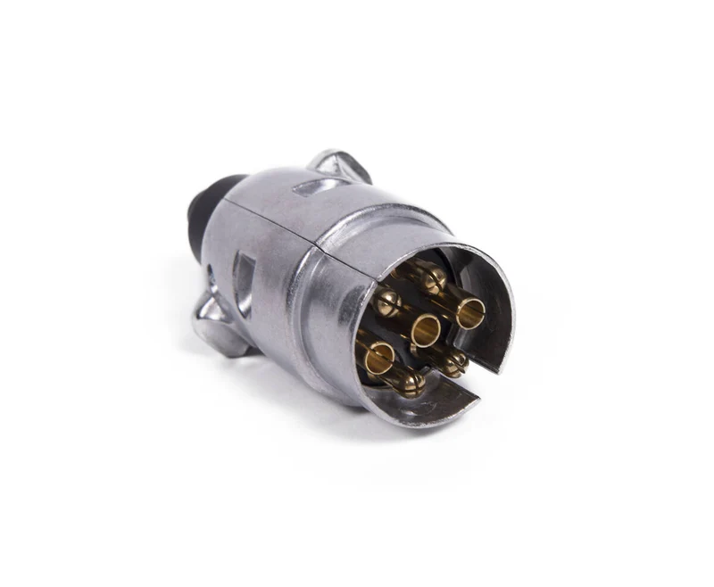 7-poliger 12V Metallstecker für Anhänger und Wohnwagen