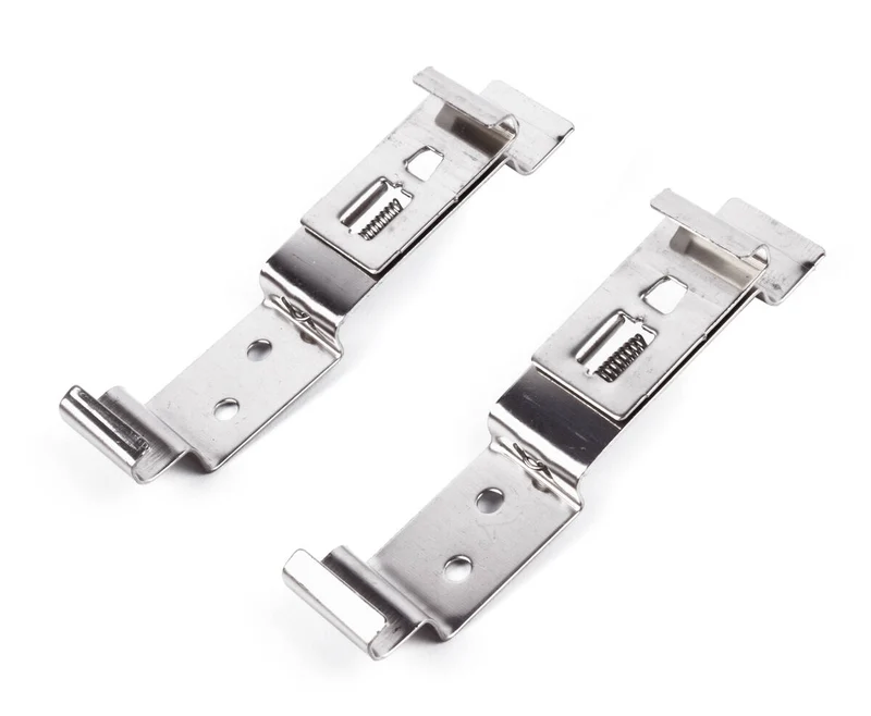 Edelstahl-Kennzeichenhalter-Set 2-tlg. für Autos und Anhänger