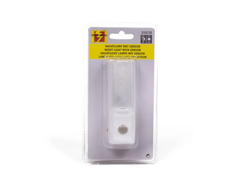 Nachtlicht 3 LED Sensor, 230V, kompakt, automatisch für Schlafzimmer.