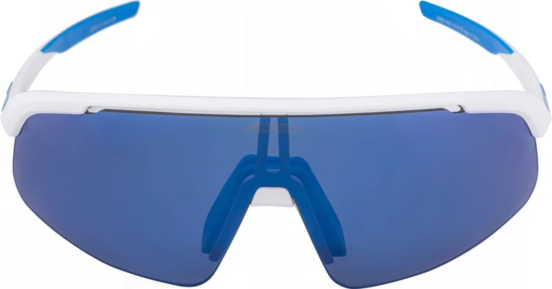 Alpina Turbo Pro Youth Jugendbrille white matt/mirror blue one size