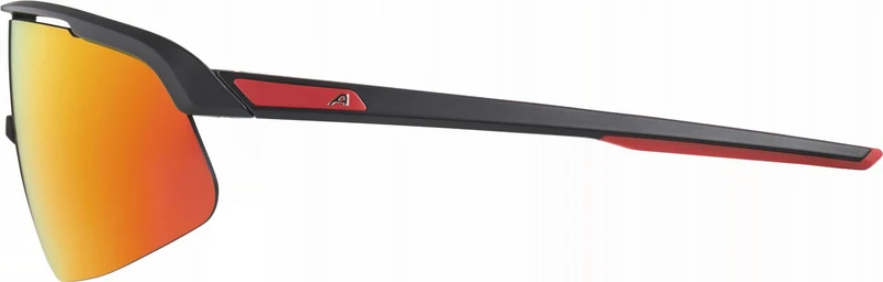 Alpina Turbo Pro Youth Jugendbrille black matt/mirror red one size