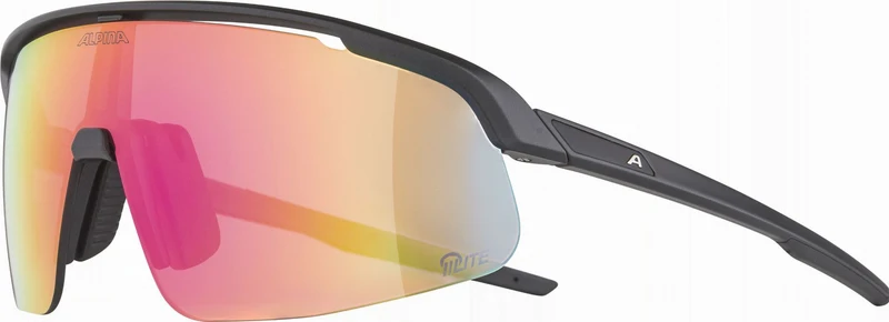 Alpina Turbo Pro S Q-Lite Sportbrille black met mat/mirror pink one size