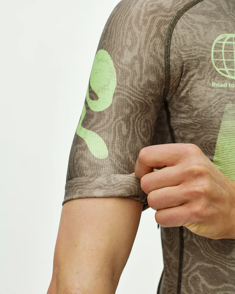 Pas Normal Studios Kurzarm Trikot Mechanism Logo Herren AOP RTN Earth