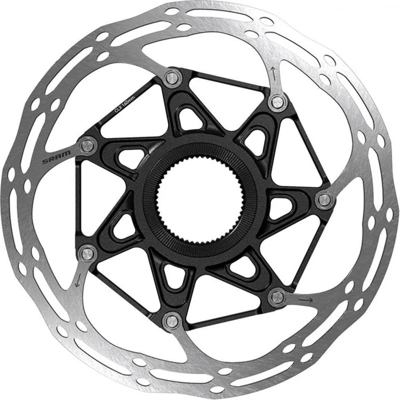 SRAM, Bremsscheibe, Centerline Rounded, Centerlock, 180mm, zweiteilig, schwarz, abgerundetes Profil