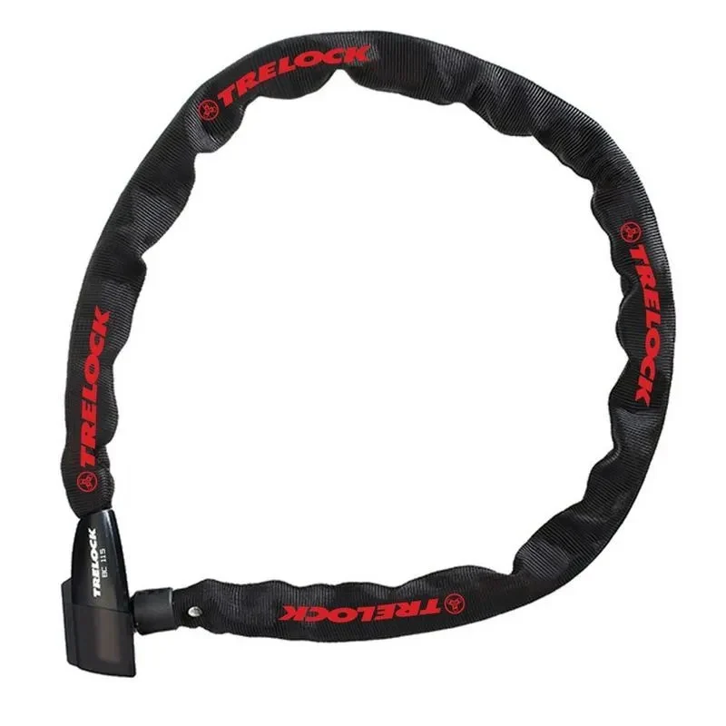 Kettenschloss Trelock Ohne Halterung 110cmx4mm Schwarz