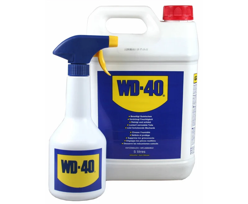 WD-40 5L Kanister mit Sprühsystem, entfernt Rost, schmiert Türschlösser