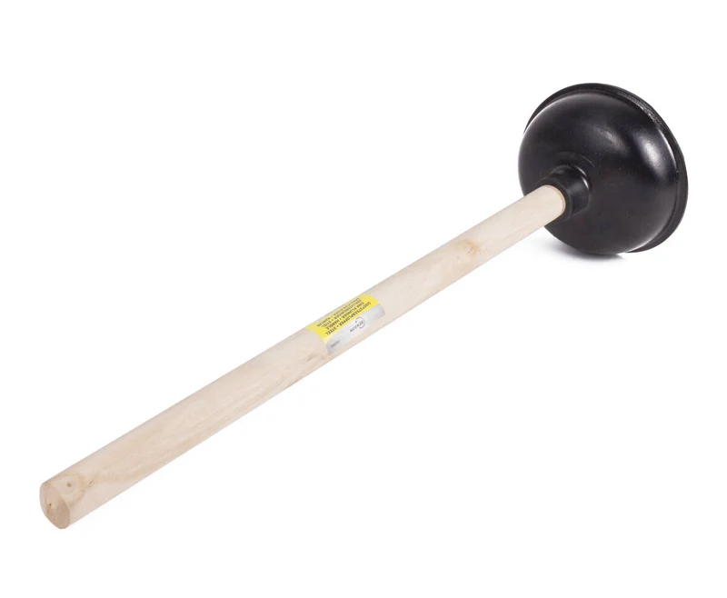 Abflussreiniger mit Stiel, flexibles Gummi, für Küche/Toilette.