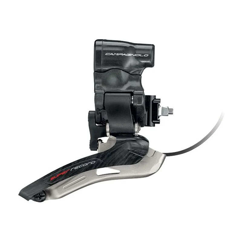 Campagnolo Super Record EPS Anlöt-Umwerfer 12s Carbon/Schwarz