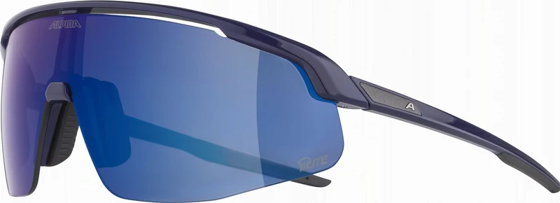 Alpina Turbo Pro Q-Lite Sportbrille miracle-blue matt/mirror blue one size